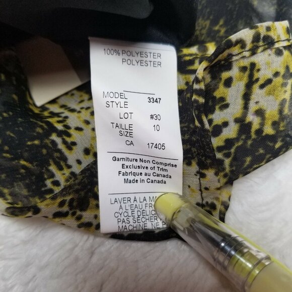 New Solo Moda Womens Straight Skirt Style 3347 Size 10 Black Multicolor - Picture 4 of 8